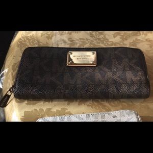 Monogram MK Wallet- Brown